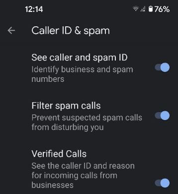 Cómo activar el identificador de llamadas y el correo no deseado (filtrado de llamadas no deseadas) en su teléfono inteligente Pixel