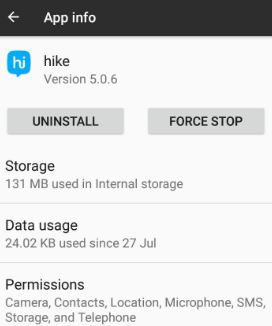 Desinstale aplicaciones para liberar espacio de almacenamiento en su teléfono Android