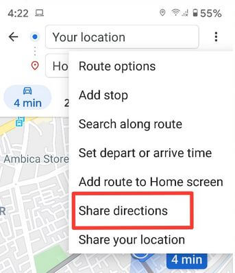 Comparta la ubicación de su mapa de Google en su teléfono inteligente Android