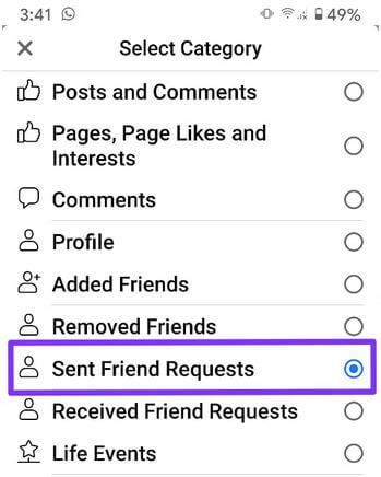 Cancelar el envío de solicitudes de amistad en Facebook Android