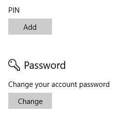 Configure el código PIN en su computadora portátil con Windows 10