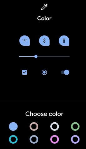 Cambiar el color del foco en dispositivos Android 10
