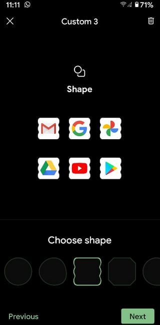 Cómo cambiar la forma del icono de Android 11