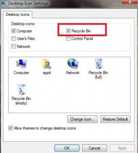 Cómo eliminar la papelera de reciclaje en Windows 8
