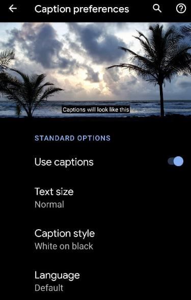 Cómo habilitar subtítulos en vivo en Android 10