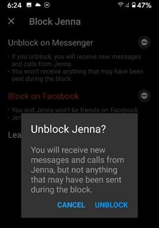 Desbloquea la aplicación de Android Facebook Messenger