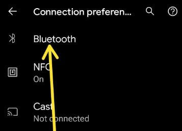 Configuración de Pixel 5 Bluetooth