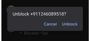 Desbloquear un número de teléfono en Google Pixel 4a 5G