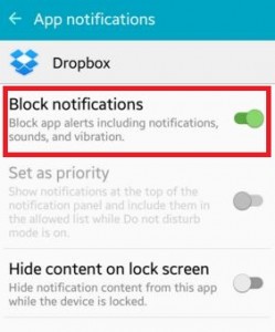 Cómo deshabilitar las notificaciones emergentes de Android Lollipop
