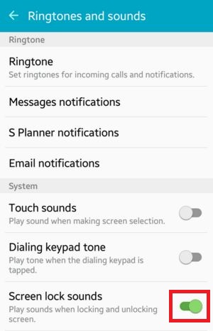 Activar el sonido de la pantalla de bloqueo en Android Lollipop 5.1.1