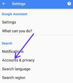 Historial de búsqueda de Google en su teléfono Android