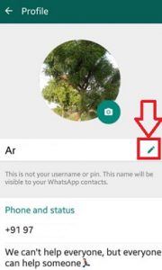 Cómo cambiar el nombre de contacto de WhatsApp en Android