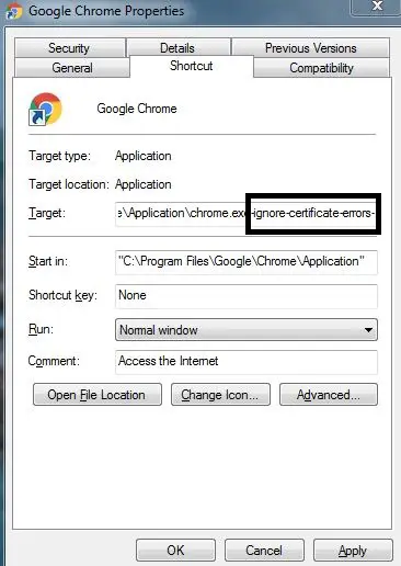Corrija el error del certificado SSL en Google Chrome