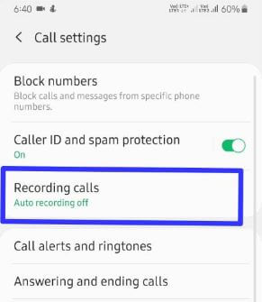 Grabación de llamadas para Samsung Galaxy A50