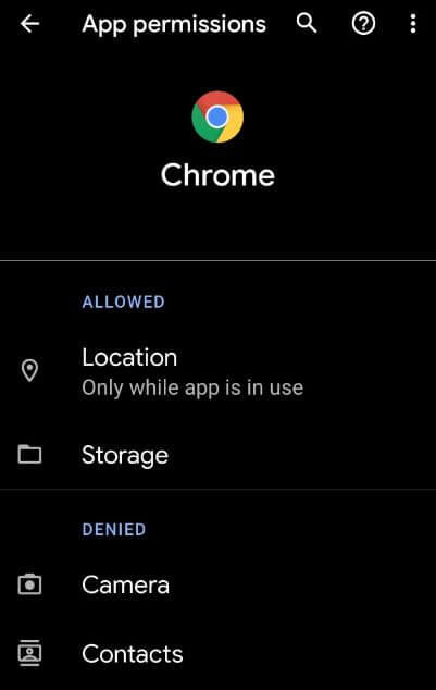 Habilitar el permiso de ubicación en Android 10