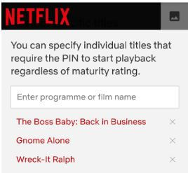 Bloquear películas y programas en Netflix Android