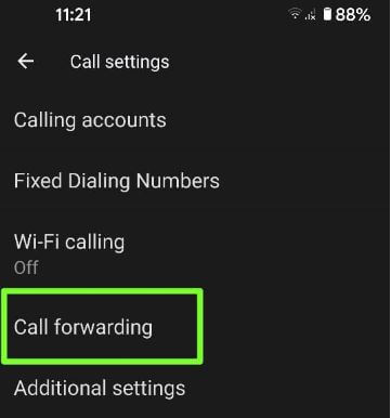Configurar el desvío de llamadas en Google Pixel 5