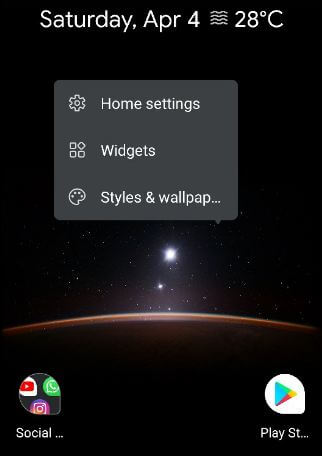 Cambie el color de acento del sistema en Android 10 usando estilos y configuraciones de fondo