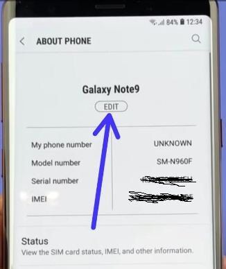 Cómo cambiar el nombre del dispositivo / nombre de Bluetooth en Galaxy Note 9