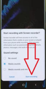 Cómo grabar una pantalla en Galaxy Note 20 Ultra