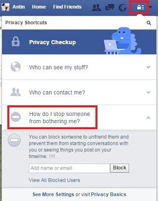 Cómo bloquear personas en Facebook usando una PC / computadora portátil