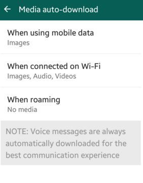 Cómo evitar que WhatsApp descargue automáticamente fotos y videos a Android
