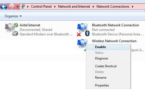 Cómo activar WiFi en su computadora portátil con Windows 7: Dell, Lenovo, Acer