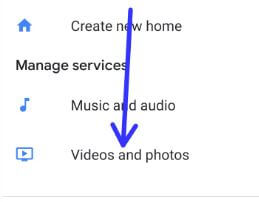 Configuración de video y foto en Google Home