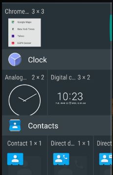 Toque cualquier widget que desee para configurar la pantalla de bloqueo del teléfono