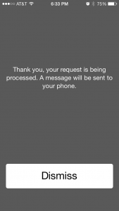 solicitud de información de iPhone