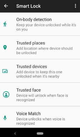 Cómo usar el bloqueo inteligente en Android 9 Pie
