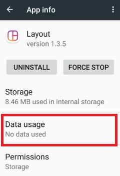 reducir el uso de datos móviles en su turrón 7.0