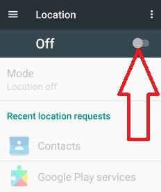 Desactiva la ubicación en tu teléfono Android