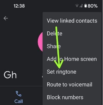 Cómo configurar tonos de llamada personalizados para diferentes contactos en Pixel 5