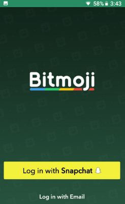 Conéctese con Snapchat Bitmoji en Android