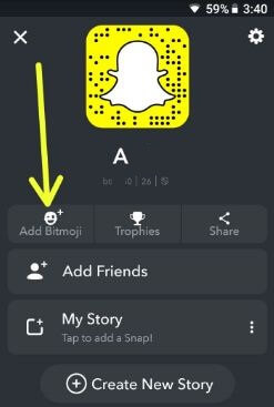 Agrega Bitmoji a tu teléfono Android Snapchat