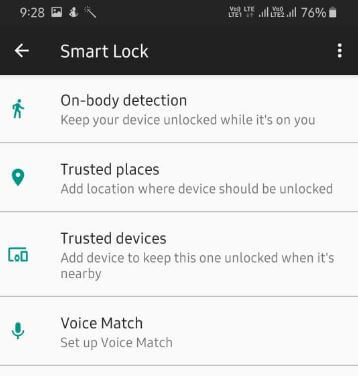 activar y usar Samsung A50 Smart Lock