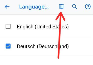 Cómo eliminar el idioma en Android 9.0 Pie