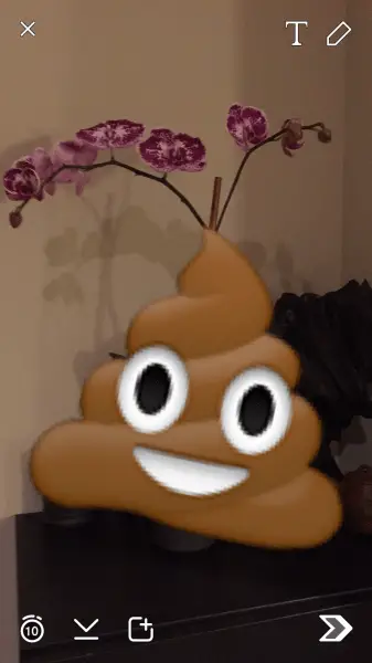 yegua emoji de Snapchat