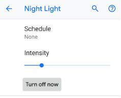 Apagar la luz nocturna en Google Pixel 3