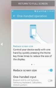 reduce el tamaño de la pantalla de Android