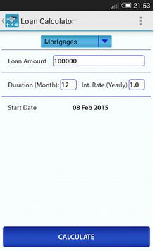 Aplicación Loan Calculator para Android