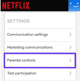 Usar controles parentales en Netflix Android