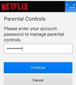 Configurar controles parentales en la aplicación Netflix para Android
