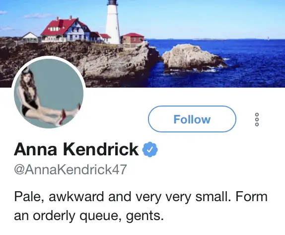 189 Biografías e ideas divertidas en Twitter |  Biografía de Anna Kendrick Twitter |  ZonaDialer.com
