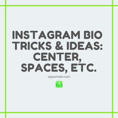 Trucos e ideas de biografías de Instagram: centro, espacios, etc.