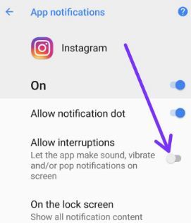 Cómo deshabilitar las notificaciones emergentes de la aplicación en Android Oreo