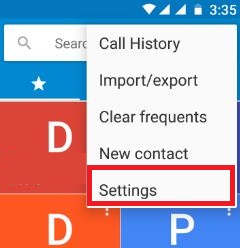 Configuración del teléfono en Android 7.0 Nougat