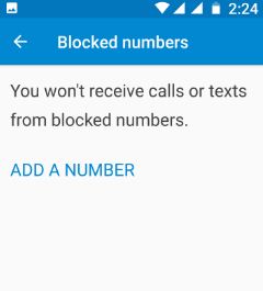 Agrega un número para bloquear llamadas o mensajes de texto
