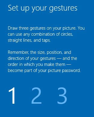 Cree y use la contraseña de la imagen en Windows 10